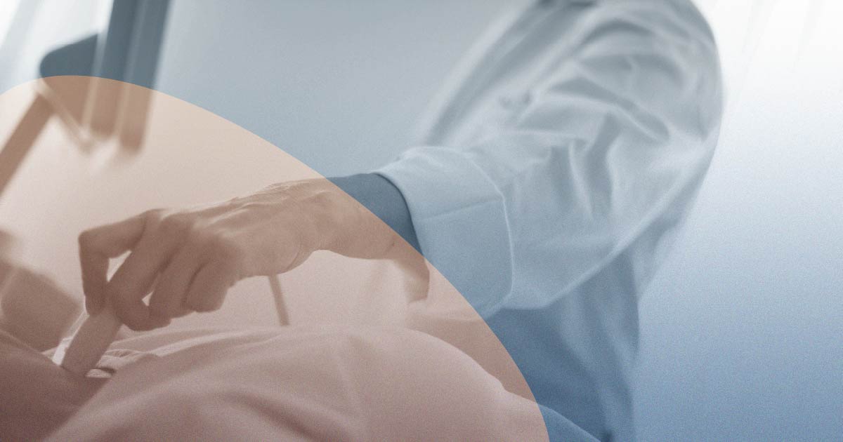 Doctor checking a patient's Thyroid